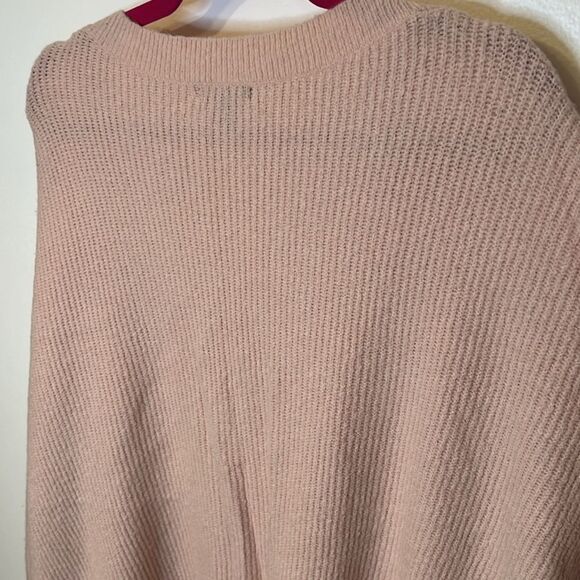 Halogen Womens Plus Size V-Neck Light Pink Sweater 2X Oversized Cozy - Picture 8 of 9